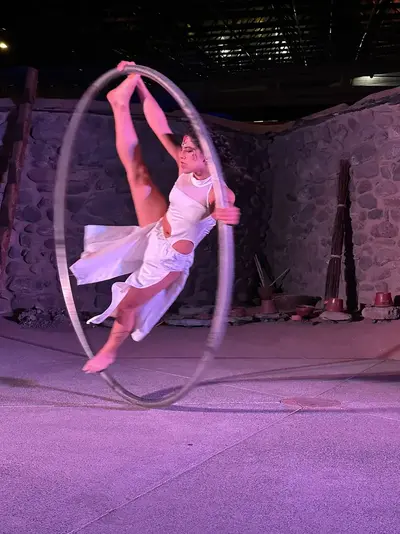 Artistas de Guerreras durante la función.